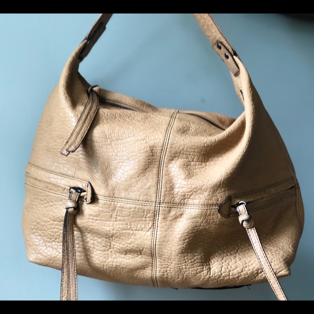 Kooba Slouchy Tote - Tan Pebble Leather